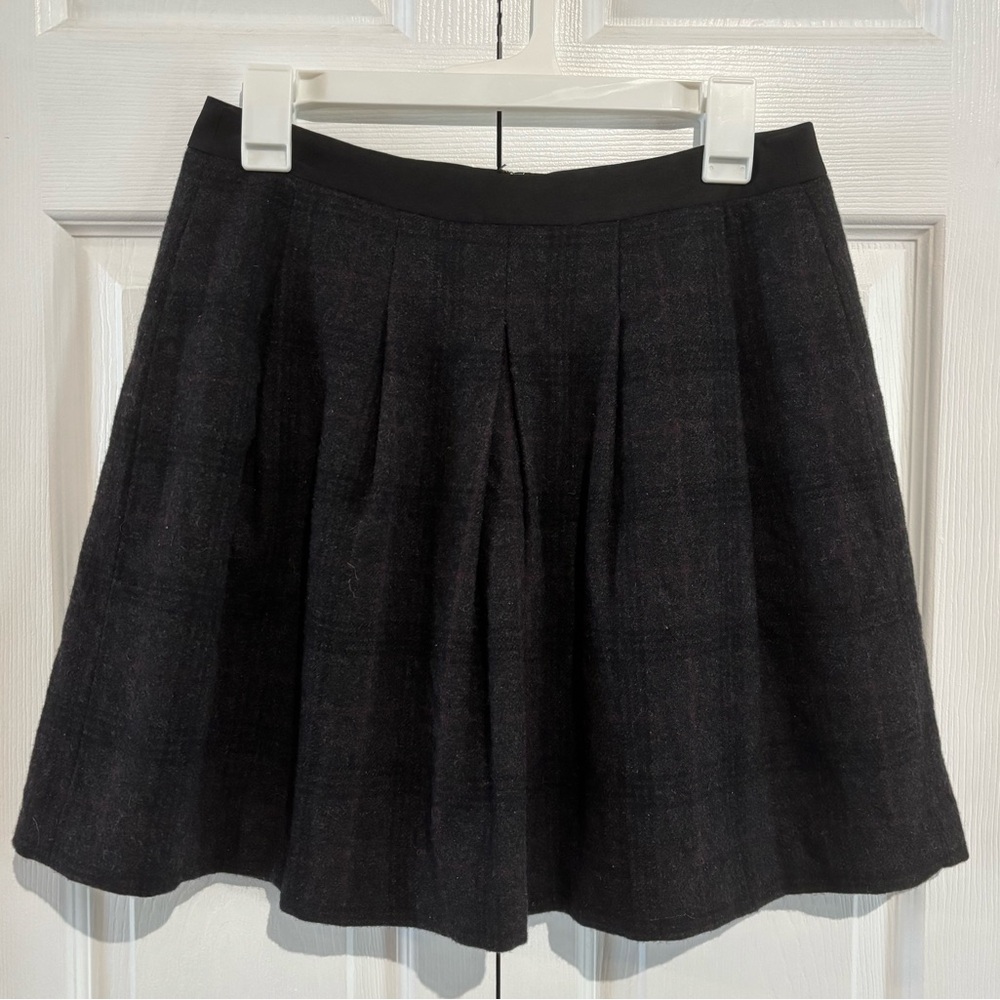 Loft Plaid Pleaded Skirt